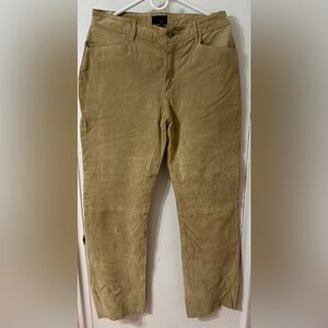 Tan Genuine Suede Pants (not faux)